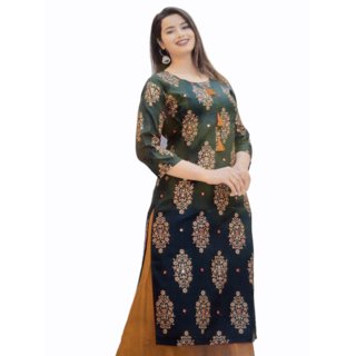 My Your Creation Gold Foil Print Kurti