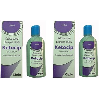Ketocip shampoo for Anti-Dandruff (Pack of 2 pcs. ) 100 ml each