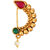 Oxidised Gold with Artificial stone and beads Alloy Maharashtrian Nath Nathiya./ Nose Pin for women.