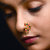 Oxidised Gold with Artificial stone and beads Alloy Maharashtrian banu Nath Nathiya./ Nose Pin for women