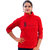  Red Cotton Blend Turtle Neck Sweatshirt for Girls/Women By Ww Won Now