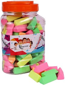 SunriseCar Colourful Eraser, without jar ( Pack Of 100 Pcs)