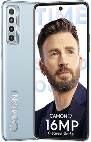 Tecno Camon 17 (Frost Silver, 6GB RAM, 128GB Storage)