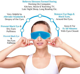 Relaxing Gel Eye Mask with Strap-on  Cooling Relaxation for Tired Eyes