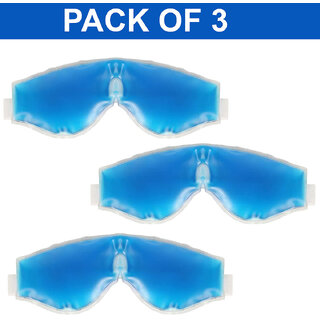 Cooling Gel Relaxing Eye Mask for Dark Circles, Dry Eyes, Cooling Eyes Pain Relief (Pack Of 3 )
