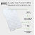 Brittmo Pot-Holder Cotton Kitchen Oven Mitt Glove Set  (7x13-inch/18 x 32 cm- Cream White) -Pack of 2
