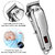 AW Rechargeable Waterproof Professional Beard Mustache Hair Trimmer Hair Clipper Razor Hair Cutting Tool For Men 62