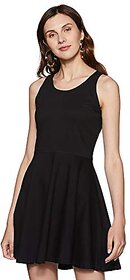 Miss Chase Womens Navy Blue Mini Skater Dress