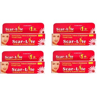 Scar-Lite Cream For Clear Clean Skin (Pack Of 4 pcs)15 gm each
