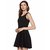 Miss Chase Womens Navy Blue Mini Skater Dress
