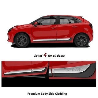Side Door Cladding/Molding For BALENO Set Of 4, Genuine ABS