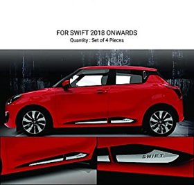 Side Door Cladding/Molding For SWIFT From 2018 to Present Models only Set Of 4, Genuine ABS