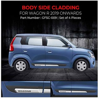 Side Door Cladding/Molding For WAGON R From 2019 to Present Models only Set Of 4, Genuine ABS