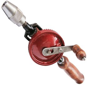 Hand Drill Machine 1/4 inch Red With Chuck- Drilling Tool For Jeweler - Rotary Tool