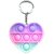 POP IT Funky rainbow colour heart design kids keychain boys keychains girls keychains
