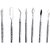 7 Pc Wax Carver/Probes Stainless Steel In Pouch Set For Jewellery Making, Model Making, Crafting, Hobby Work