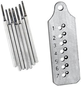 Micro Tap and Die 7 Taps Screw Plate Thread Maker 1.0 to 1.7 mm