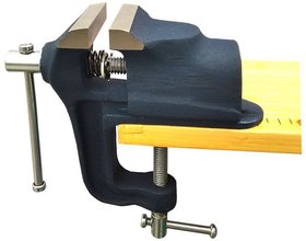 Scorpion Table Vice Clamp Type Fixed Base 60 mm (2-1/2 inch) Cast Iron Professional Table Vice Clamp Type Base