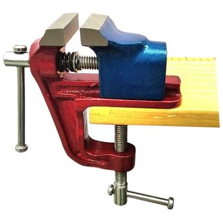 Table Vice Clamp Type Fixed Base 40 mm (1-1/2 inch) Cast Iron Professional Table Vice Clamp Type Base