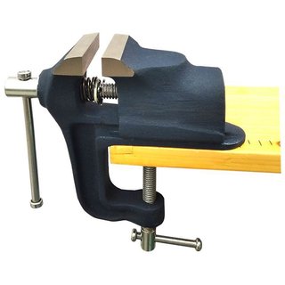 Scorpion Table Vice Clamp Type Fixed Base 60 mm (2-1/2 inch) Cast Iron Professional Table Vice Clamp Type Base