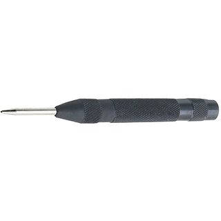 Black Automatic Center Punch Locator Metal Wood Press Dent Marking Tool - Automatic Center Pin Punch 130mm (5.12 inch)