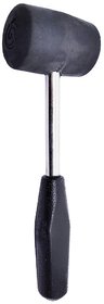 RUBBER HAMMER WITH PLASTIC GRIP HANDLE For Hammering of Jewellery Making, Model Making, Crafting, Hobby Work