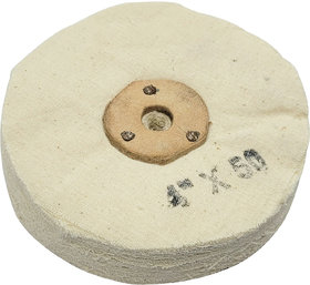 Scorpion 4 Inch Cloth Buffing Polishing Wheel Buffer Polish Grinder White Pad 4mm Arbor