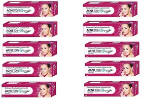 AcneToin Plus Gel For Acne ( Pack of 10 pcs.) 15 gm each