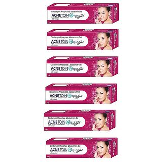 AcneToin Plus Gel For Acne ( Pack of 6 pcs.) 15 gm each