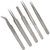 5Pcs Set Maintenance Industrial Steel Stainless Anti-Static Tweezers Tweezer Style 2-4-7-MM-SS