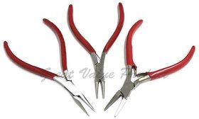 Scorpion Jewelry Making Pliers Set of 3-5 Long Nose - Heavy Flat Nose - Round Nose