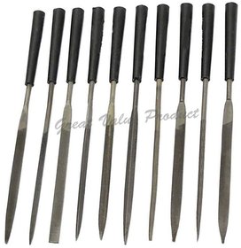 Scorpion 10Pcs Needle File Set Size 4x160cm Files for Metal Glass Stone Jewelry Wood Carving Craft Tool