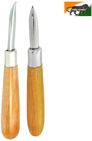 2 pc Burnisher Curved  Straight Bezel Setting Stone Set Tool 2  inch (63mm) for Smoothing Metals or Bezel Setting