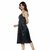 Nivcy Women Satin Nighty (Black)
