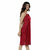Nivcy Women Satin Nighty (Maroon)