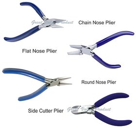 Scorpion Stainless Steel Side Cutter Plier,Flat Nose,Chain Nose,Round Nose Pliers Tool for Beading and Jewellery Making