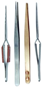 Soldering Tweezers 4 pc Set Copper Insulated Negative Locking Solder Tools Repairs