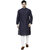 Prijam Men's Navy Long Kurta and Pajama Set
