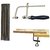 Jewelers Saw Frame Blades and Bench Pin For Jewelry Making Work Surface Bench Tool