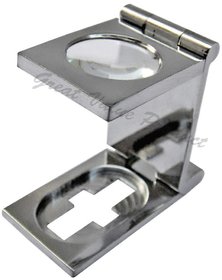 Eye Glass Magnifier Lens Magnifying Glass -Eye-Loupe for Jewelers Textile Diamonds Etc Folding Hand-held Portable