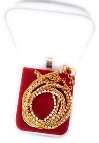 Golden Payal Stug with American Diamond