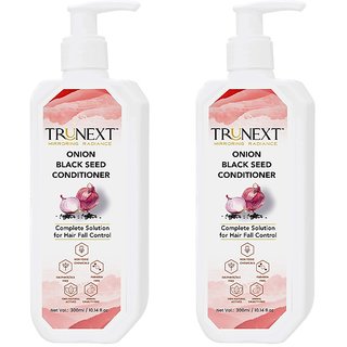 TRUNEXT Onion Black Seed Hair Conditioner, Pack of 2 (600 ml)