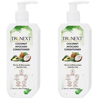 TRUNEXT Coconut and avocado conditioner, Pack of 2 (600 ml)