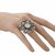 SGM Tribal Collection German Silver and Mirror Ring for Women (SGR-002)