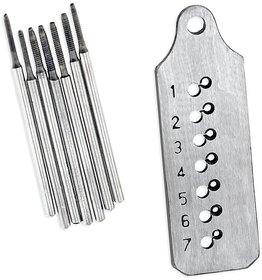 Mini Tap and Die Set 1.0  1.7 mm -8 Piece Tap  Die Set Screw Plate Jewelers Watchmaker Thread Making Tool