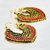 SGM Charming Bohemian Colorful love heart Bali hoop earrings for Women (SGE-084R)