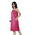 Nivcy Women Satin Nighty (Dark Pink)