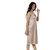 Nivcy Women Satin Nighty (Beige)