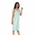 Nivcy Women Satin Nighty (Light Green)