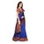 KSUT Blue Printed With Blouse Saree